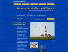 Tablet Screenshot of mecklenburg.urlaubstraum.de